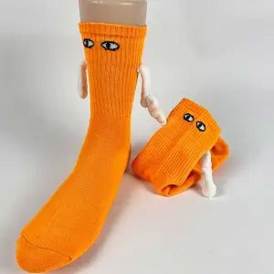 Matching Hand-Hold Mid-Calf Socks