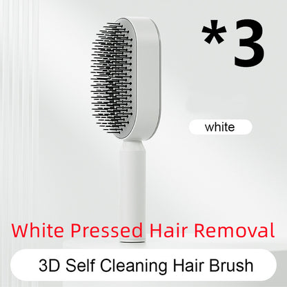 Cushion Detangling Hair Brush with Easy-Clean Options