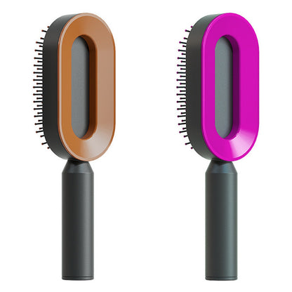 Cushion Detangling Hair Brush with Easy-Clean Options