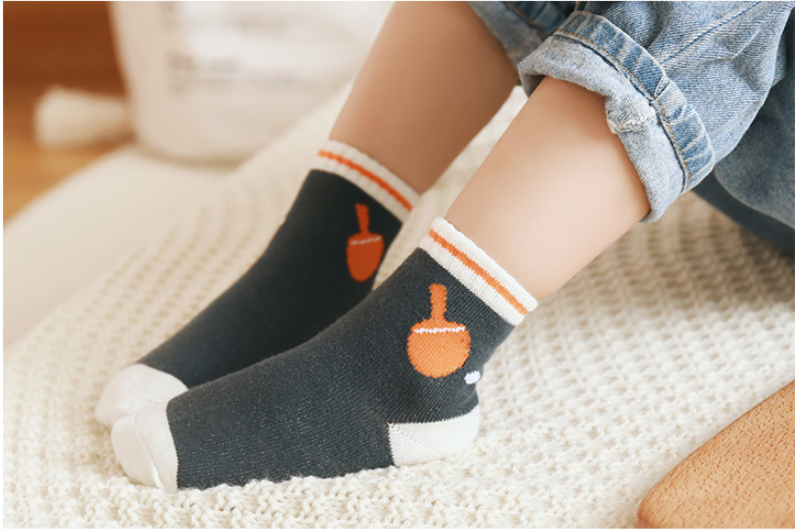 Playful Jacquard Kids Mid-Crew Socks