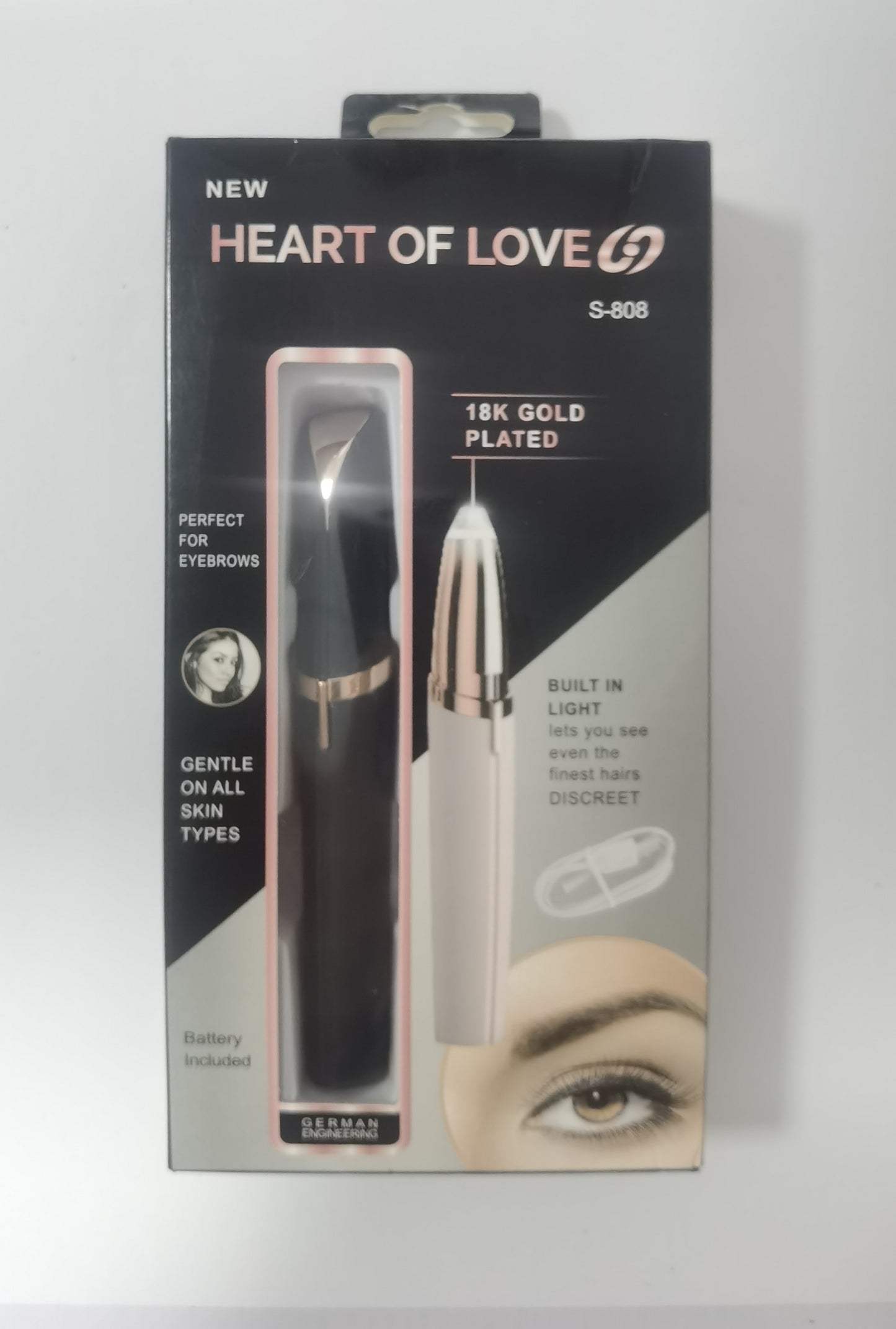 LED Precision Brow & Facial Touch-Up Trimmer