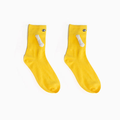 Matching Hand-Hold Mid-Calf Socks