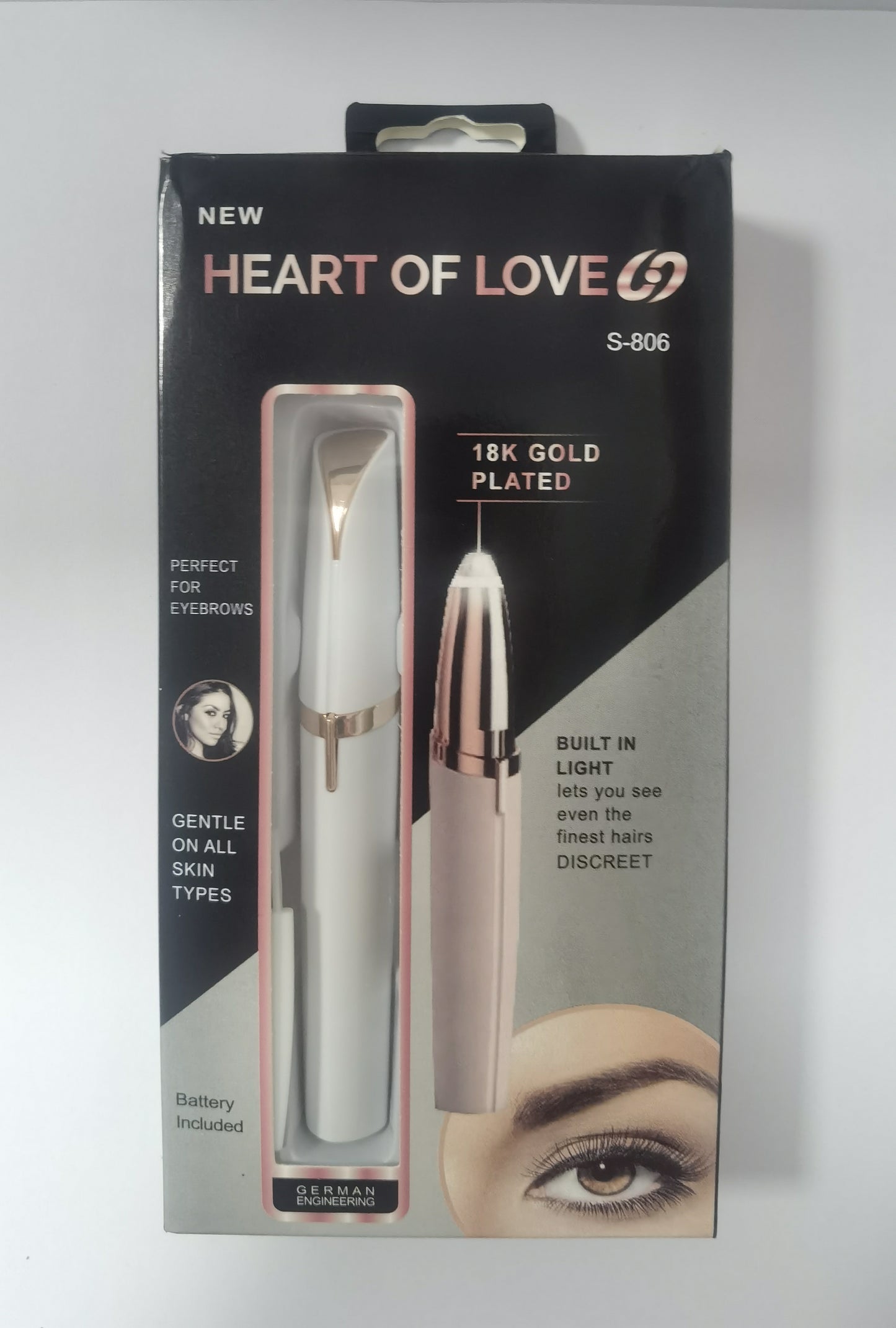 LED Precision Brow & Facial Touch-Up Trimmer