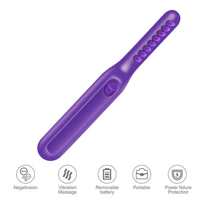 Cordless Purple Detangling Massage Brush