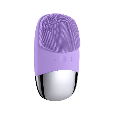 Compact Silicone Sonic Facial Cleansing Brush