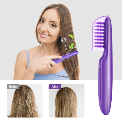 Cordless Purple Detangling Massage Brush