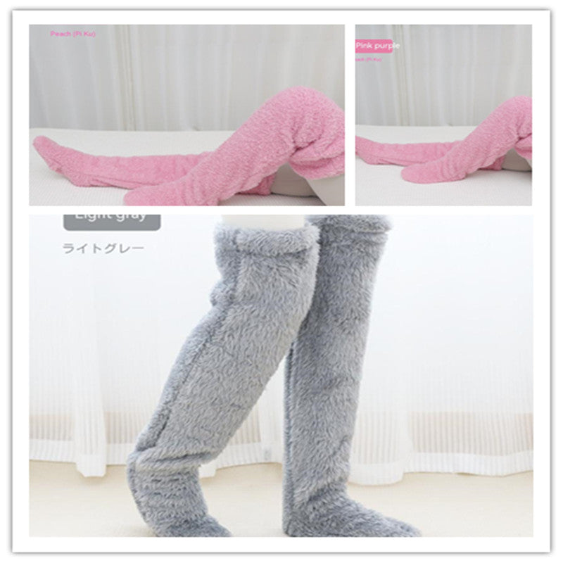 Plush Over-Knee Lounge Socks
