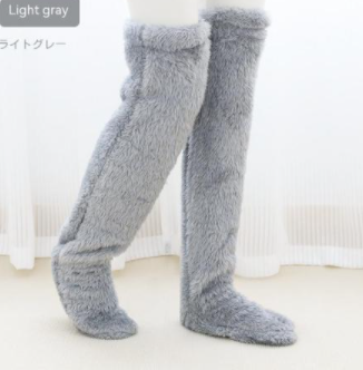 Plush Over-Knee Lounge Socks