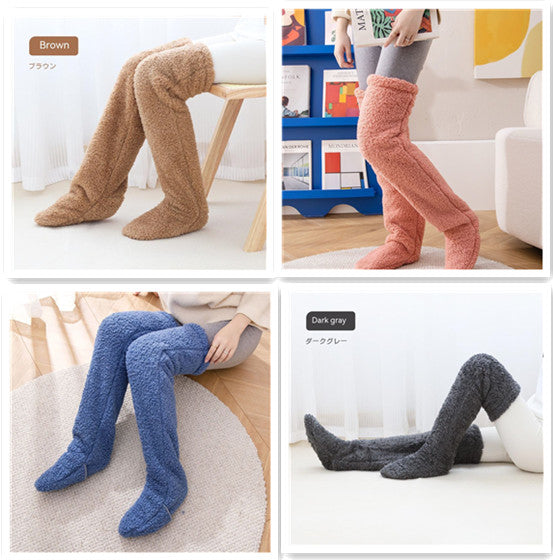 Plush Over-Knee Lounge Socks
