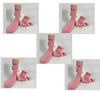 Matching Hand-Hold Mid-Calf Socks