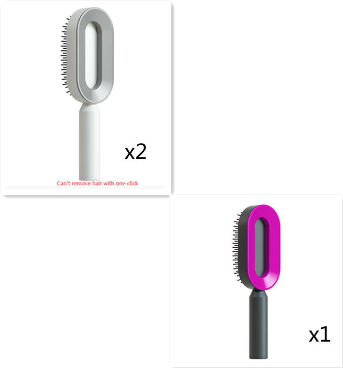 Cushion Detangling Hair Brush with Easy-Clean Options