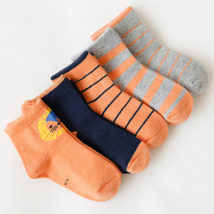 Playful Jacquard Kids Mid-Crew Socks