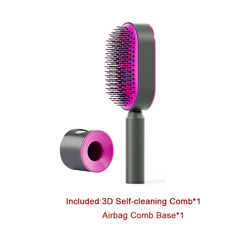 Cushion Detangling Hair Brush with Easy-Clean Options