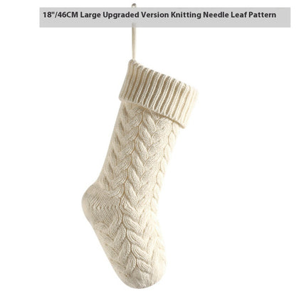 18-Inch Knitted Holiday Gift Stocking