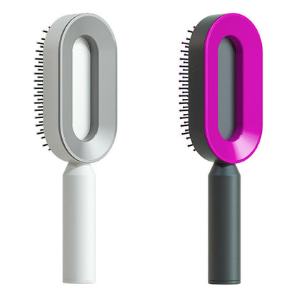 Cushion Detangling Hair Brush with Easy-Clean Options