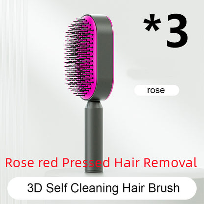 Cushion Detangling Hair Brush with Easy-Clean Options
