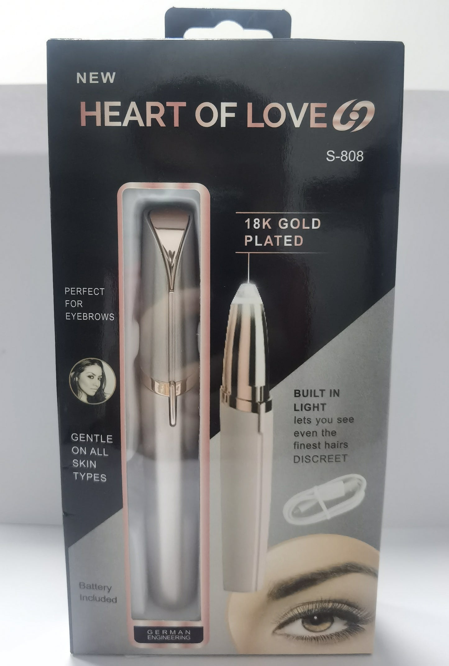 LED Precision Brow & Facial Touch-Up Trimmer