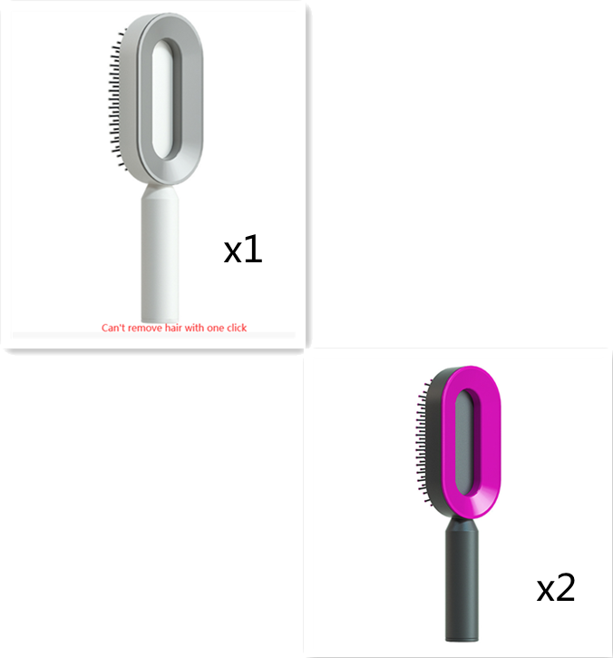 Cushion Detangling Hair Brush with Easy-Clean Options