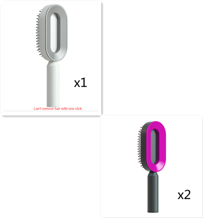 Cushion Detangling Hair Brush with Easy-Clean Options