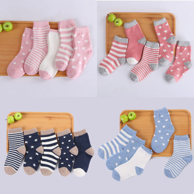 Soft Cotton Tube Socks for Little Feet