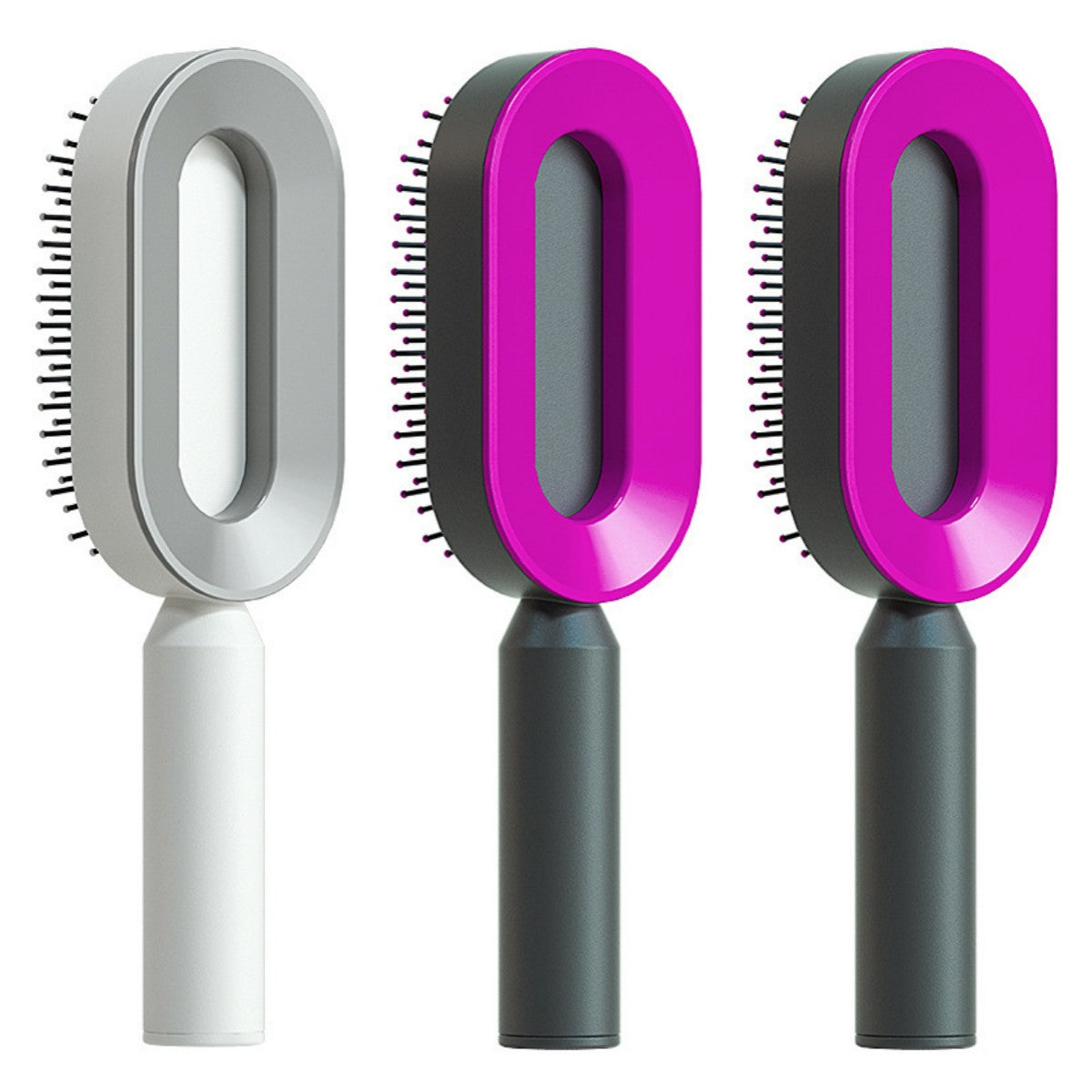 Cushion Detangling Hair Brush with Easy-Clean Options