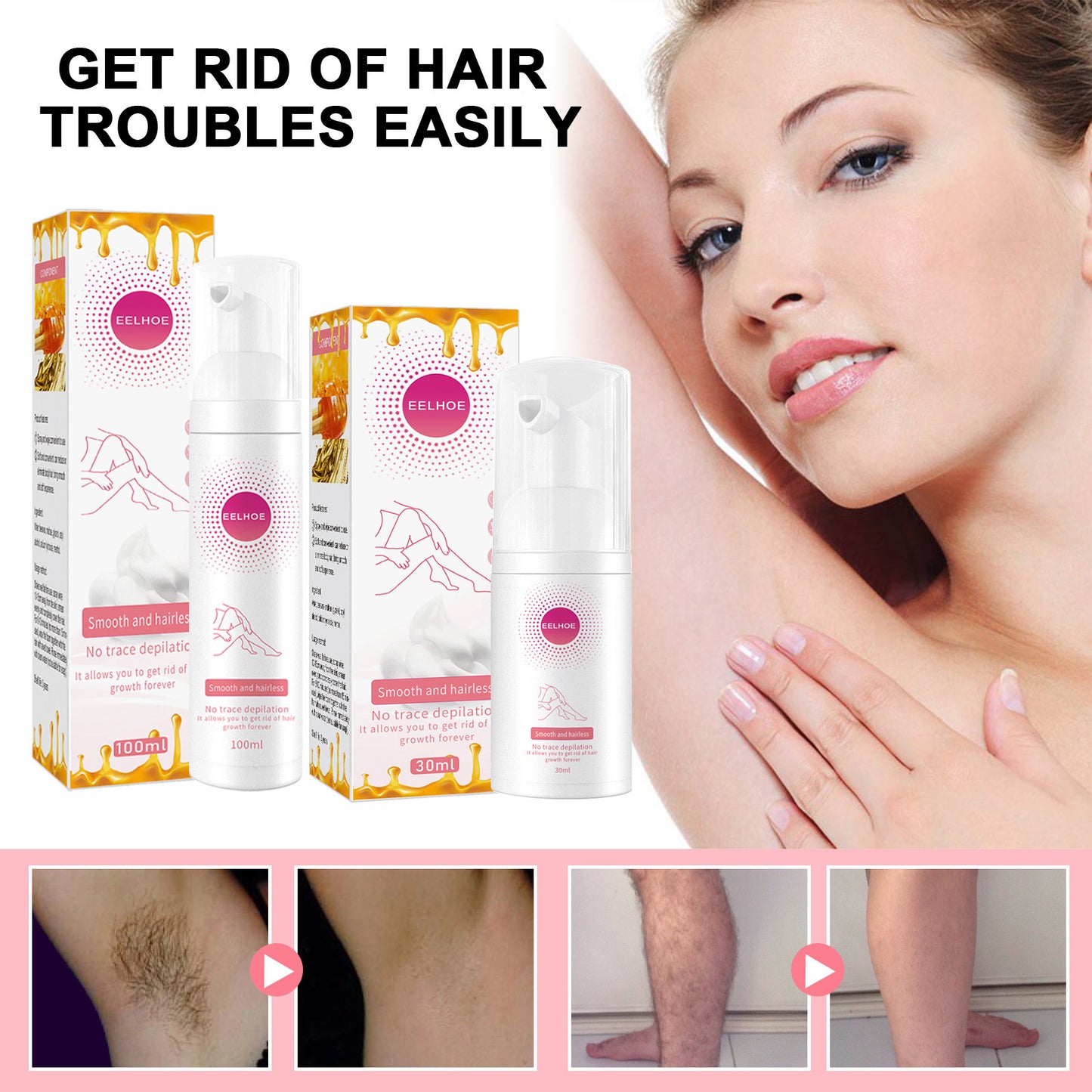 Smooth Finish Depilatory Spray Mousse