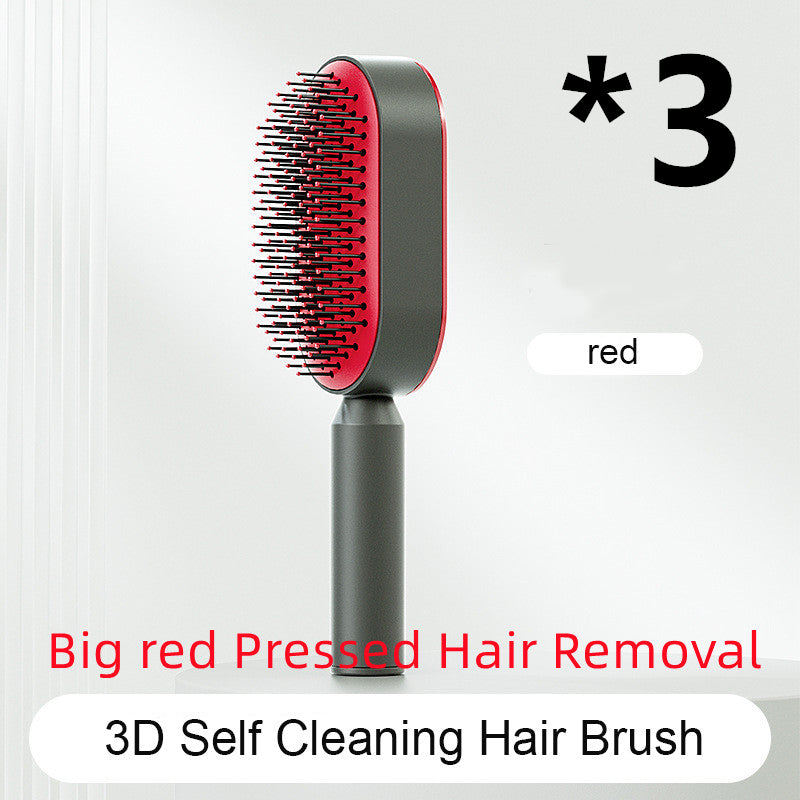 Cushion Detangling Hair Brush with Easy-Clean Options