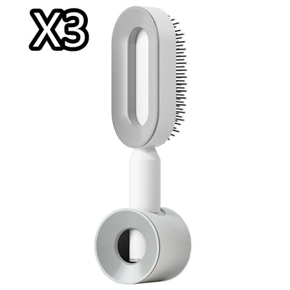 Cushion Detangling Hair Brush with Easy-Clean Options