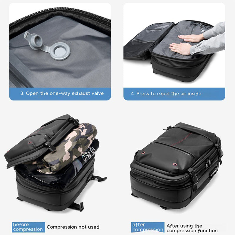 19-Inch Compression Travel Business Backpack
