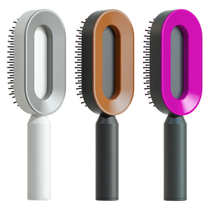 Cushion Detangling Hair Brush with Easy-Clean Options