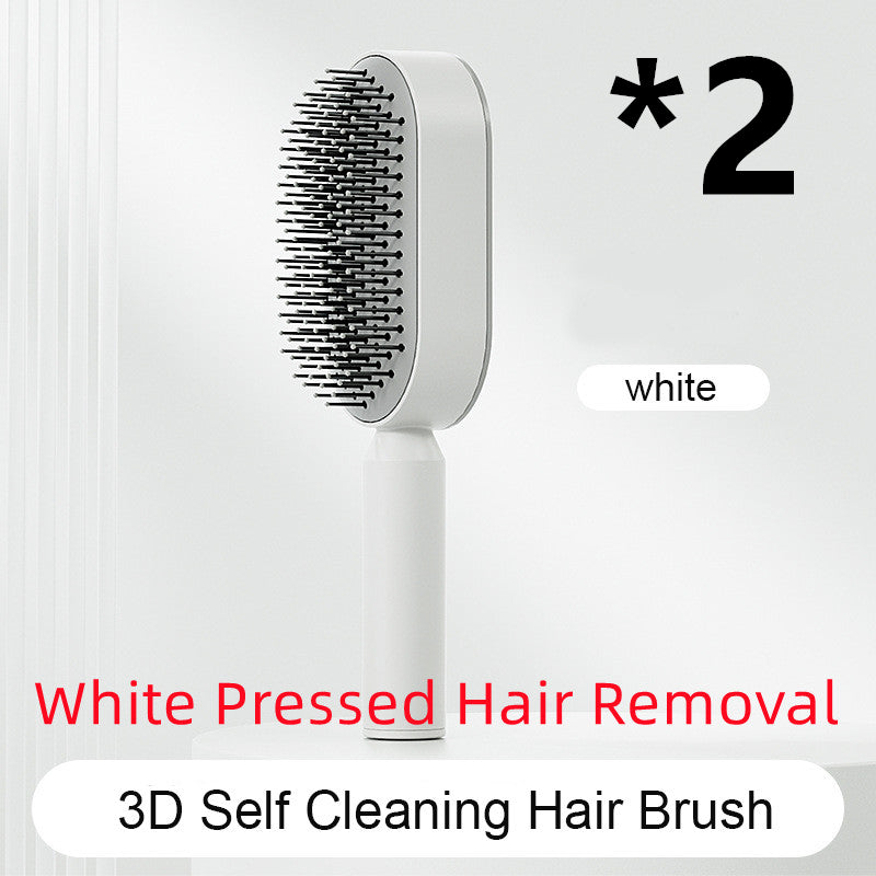 Cushion Detangling Hair Brush with Easy-Clean Options