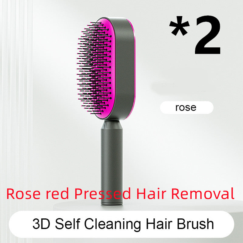 Cushion Detangling Hair Brush with Easy-Clean Options