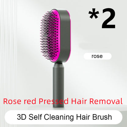 Cushion Detangling Hair Brush with Easy-Clean Options