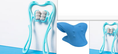 Swan-Style Six-Roller Neck & Body Massage Tool