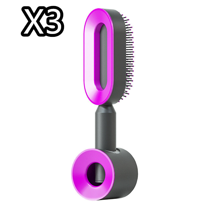 Cushion Detangling Hair Brush with Easy-Clean Options