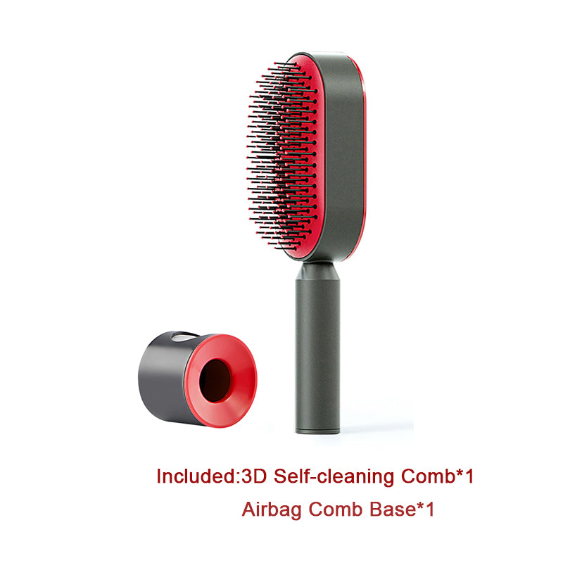 Cushion Detangling Hair Brush with Easy-Clean Options