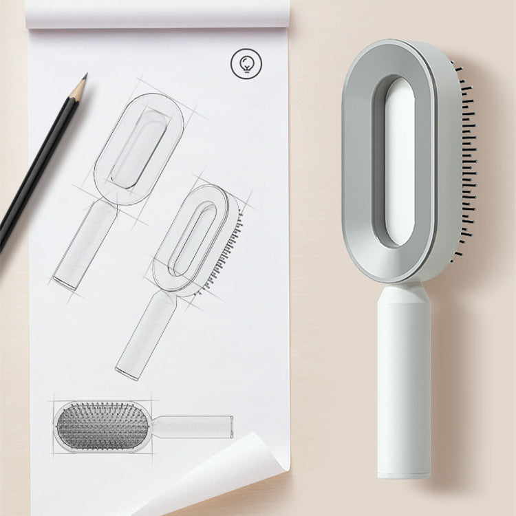 Cushion Detangling Hair Brush with Easy-Clean Options