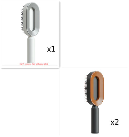 Cushion Detangling Hair Brush with Easy-Clean Options