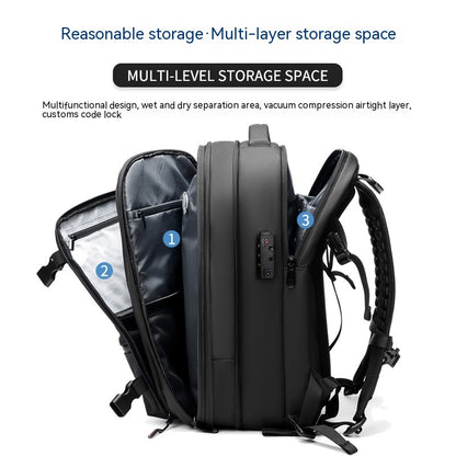 19-Inch Compression Travel Business Backpack
