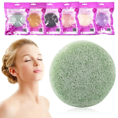 Plant-Fiber Konjac Facial Cleansing Sponge