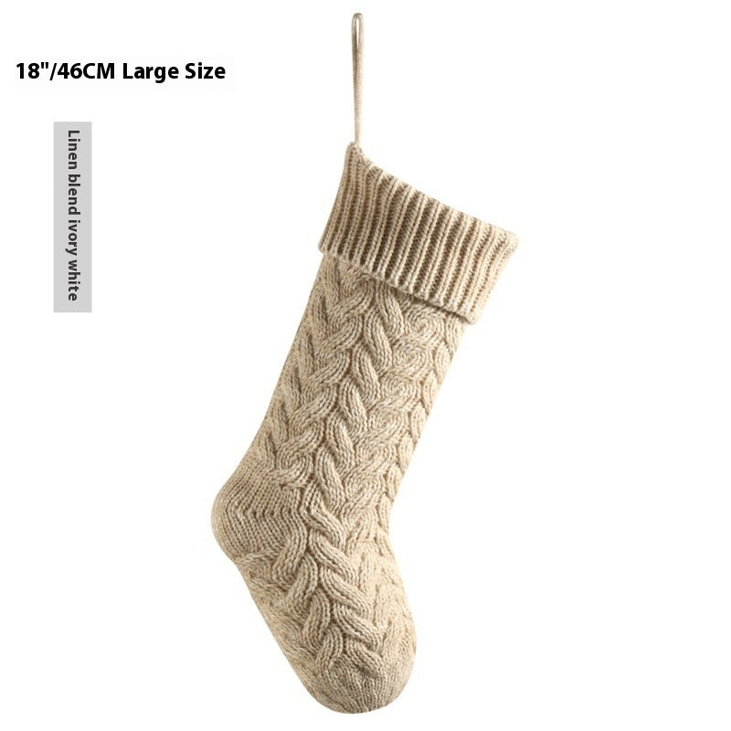 18-Inch Knitted Holiday Gift Stocking