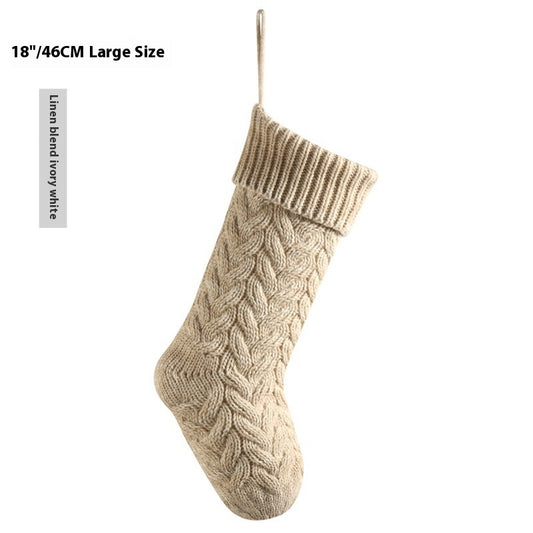 18-Inch Knitted Holiday Gift Stocking
