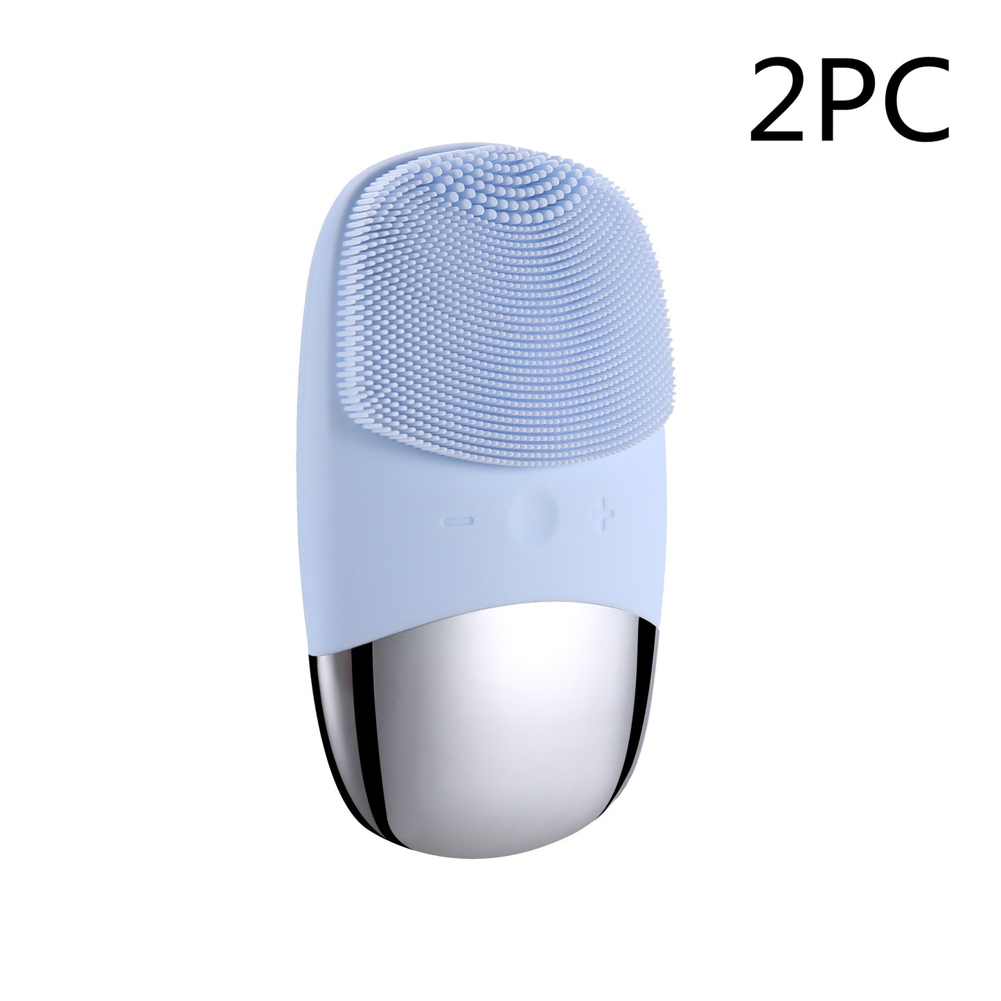 Compact Silicone Sonic Facial Cleansing Brush