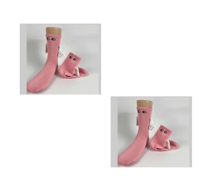 Matching Hand-Hold Mid-Calf Socks