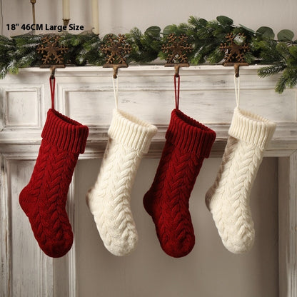 18-Inch Knitted Holiday Gift Stocking