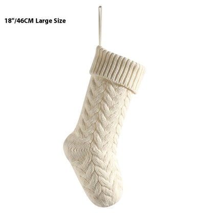 18-Inch Knitted Holiday Gift Stocking