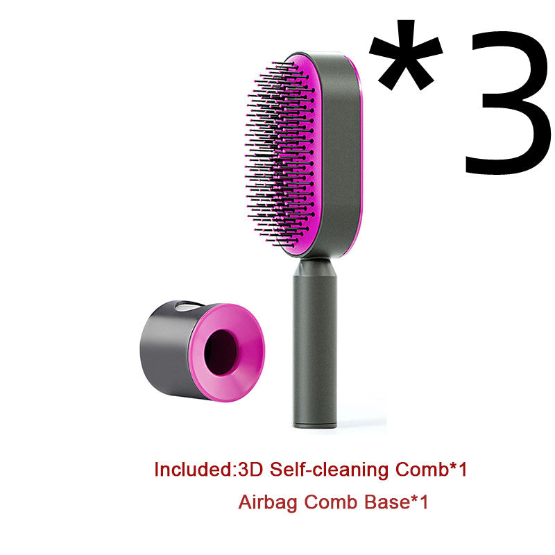 Cushion Detangling Hair Brush with Easy-Clean Options