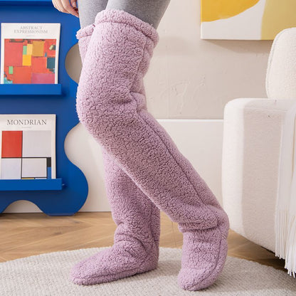 Plush Over-Knee Lounge Socks