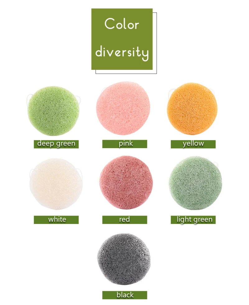 Plant-Fiber Konjac Facial Cleansing Sponge