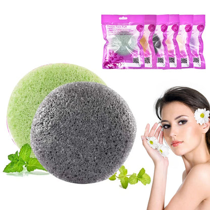 Plant-Fiber Konjac Facial Cleansing Sponge
